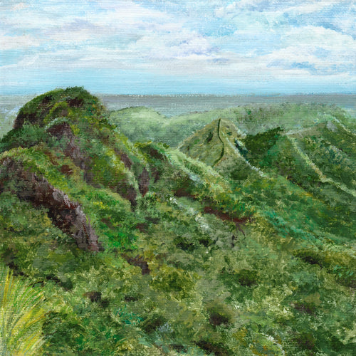 “Mt. Batulao Ridge” Acrylic Painting