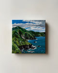 “When the Mountains Meet the Sea” Acrylic Painting