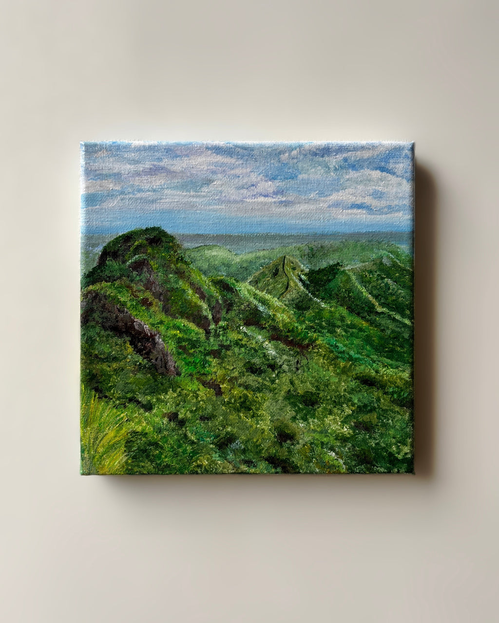 “Mt. Batulao Ridge” Acrylic Painting