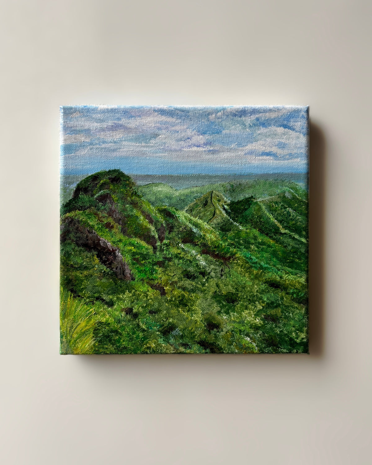 “Mt. Batulao Ridge” Acrylic Painting