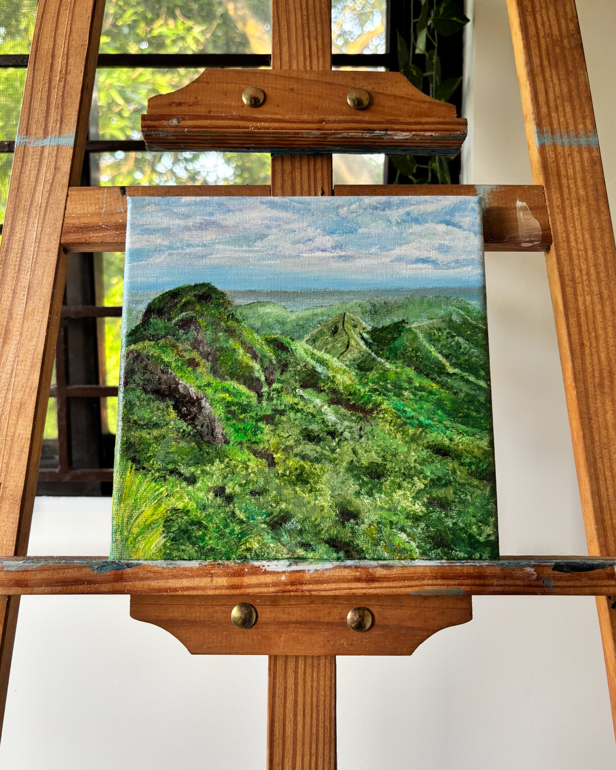 “Mt. Batulao Ridge” Acrylic Painting